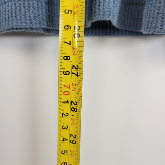 Justice League Mens M Thermal Pullover Shirt Blue - Picture 5 of 9